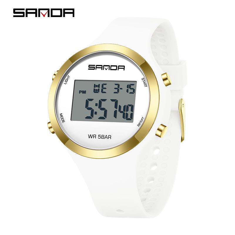 Sanda Colorful Multi-Function Waterproof Sports Watch for Men & Women
