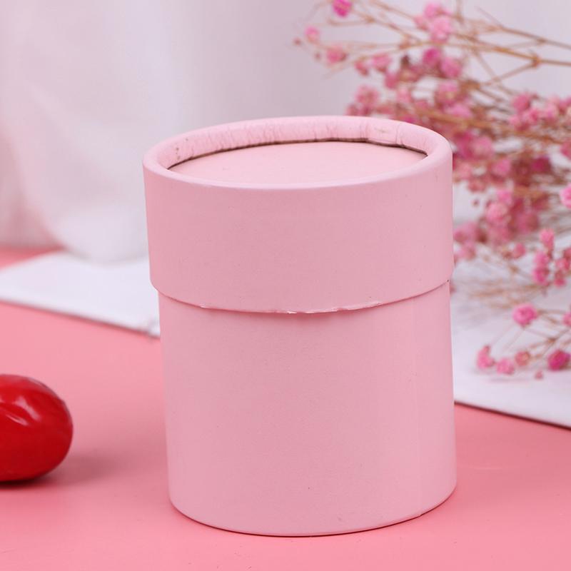 Round Flower Paper Boxes Lid Hug Florist Flower Bucket Gift Packaging Box
