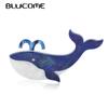 Latest Cute Blue Dolphin Shape Brooches Natural Texture Acrylic Pin Jewelry For Girls Children Hat Scarf Coat Ornaments