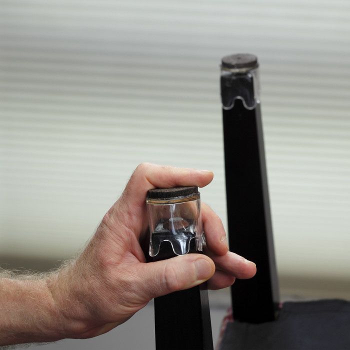 Relaxdays Patins en feutre lot de 240, autocollant, antidérapants, adhésifs, protection sol, différentes tailles, blanc