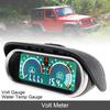 Car Gauges 12V/24V 2 In 1 LCD Digital Meter Volt Gauge + Water Temp Gauge with Sensor for Car Truck