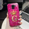 Чехол для Samsung Galaxy J6 2018 Модный чехол-накладка с буквой из закаленного стекла для Samsung J6 Plus J8 2018 Ударопрочный корпус телефона
