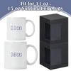 20 шт. подарочных коробок для кофейных кружек с прозрачным окном - 4,13x4,33x4,88'' - идеально подходят для керамических чашек объемом 11 унций, 12 унций, 15 унций