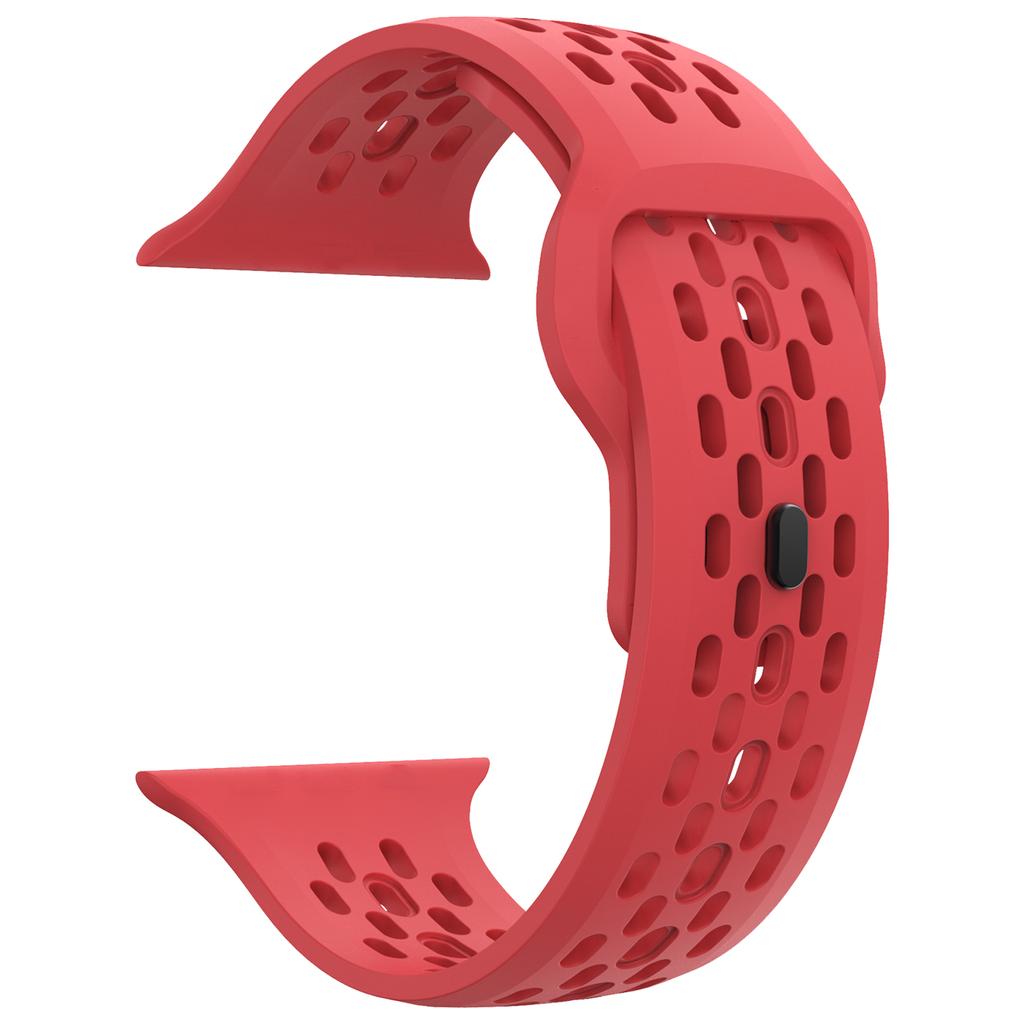 Гипоаллергенный ремешок из фторкаучука Premium Airflow для Apple Watch Ultra 3 2 49 мм Спортивные ремешки для Series 11 10 9 8 7 6 5 и SE