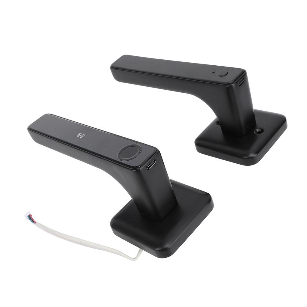 Fingerprint Door Smart Lock Passcode Keyless Door Entry Lock with Handle Keys IC Cards for Bedroom