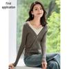 Women's Color-Block Faux Two-Piece Knit Sweater