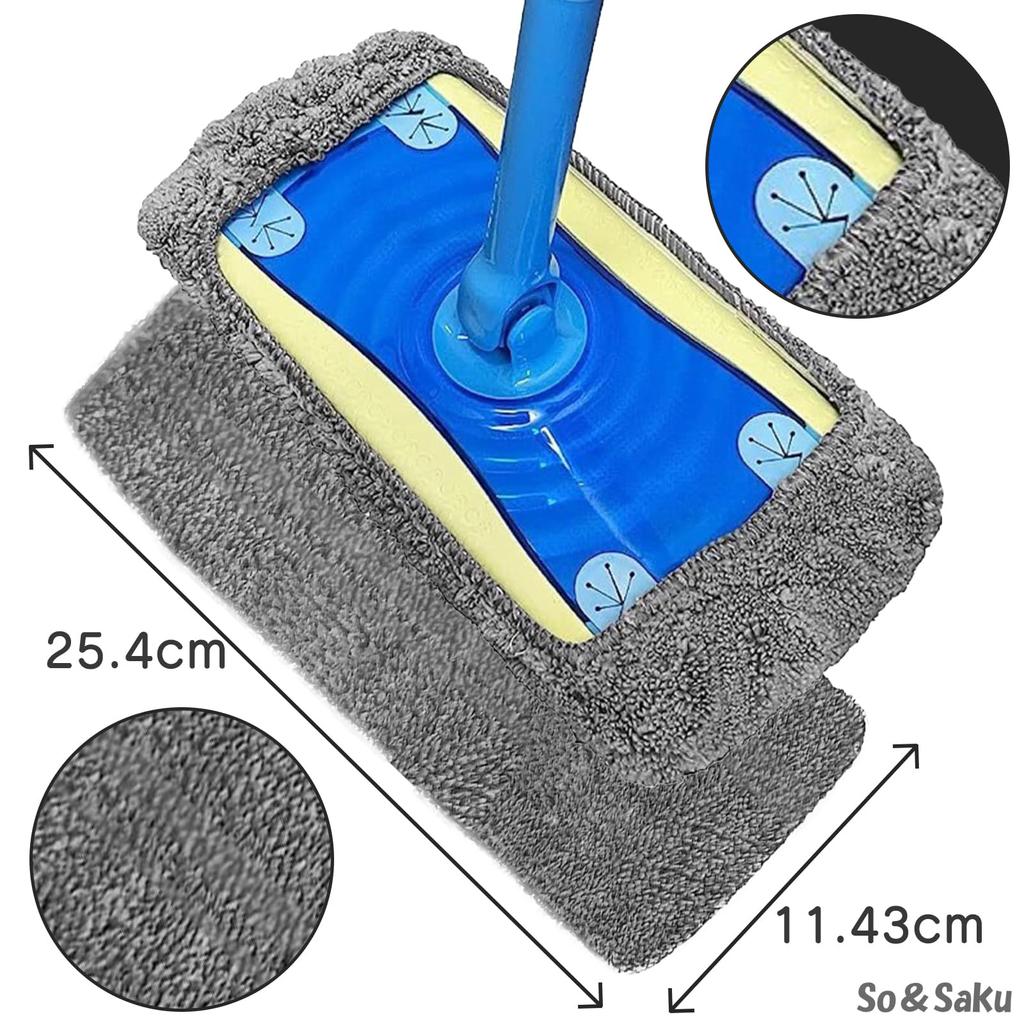 Совместимый с Quickle Wiper очиститель для пола, совместимый с сухим влажным воском So&Saku Pad, Pad, Rag, Wipe, (Пакет 4)