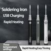 Портативный набор паяльника USB-перезаряжаемая мини-паяльная ручка для DIY ручного ремонта сварки Три настройки температуры