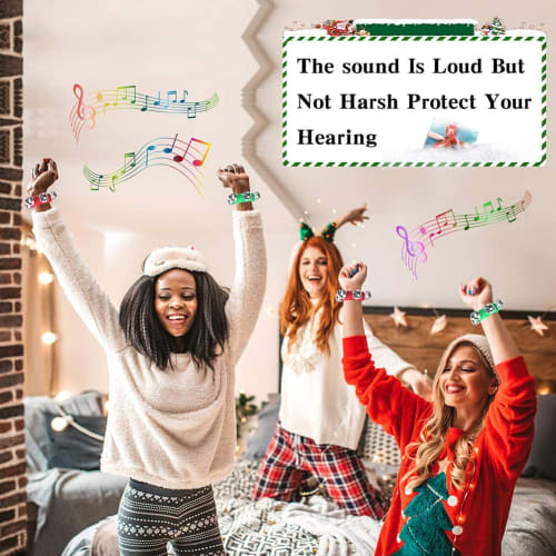 Formemory Ring Bells, Wrist Bells, Hand Bells, 12-Piece Set, 12 Colors, Musical Instruments, Percussion, Karaoke Set, Colorful Ring Bells, Hand Bells,