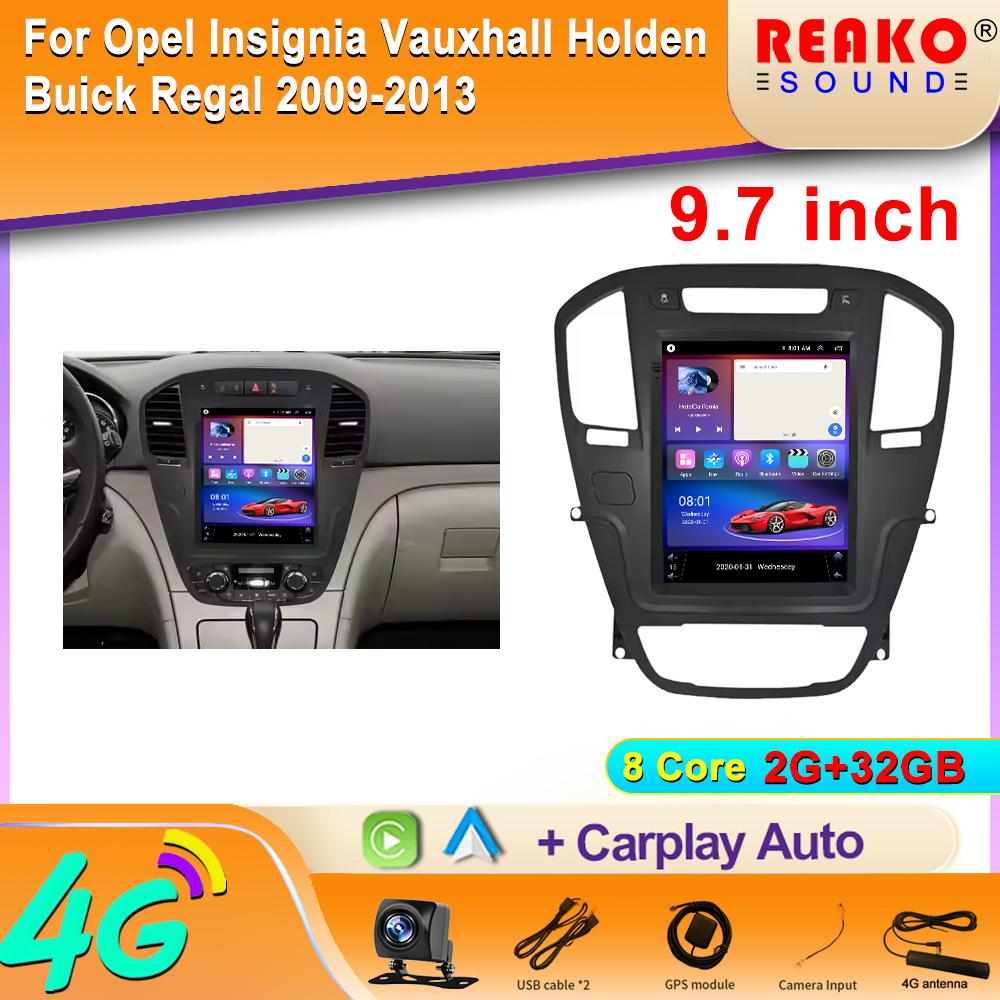 Для Tesla Android Car Radio Stereo для Opel Insignia Vauxhall Holden Buick Regal 2009-2013 Carplay BT Car Multimedia Player