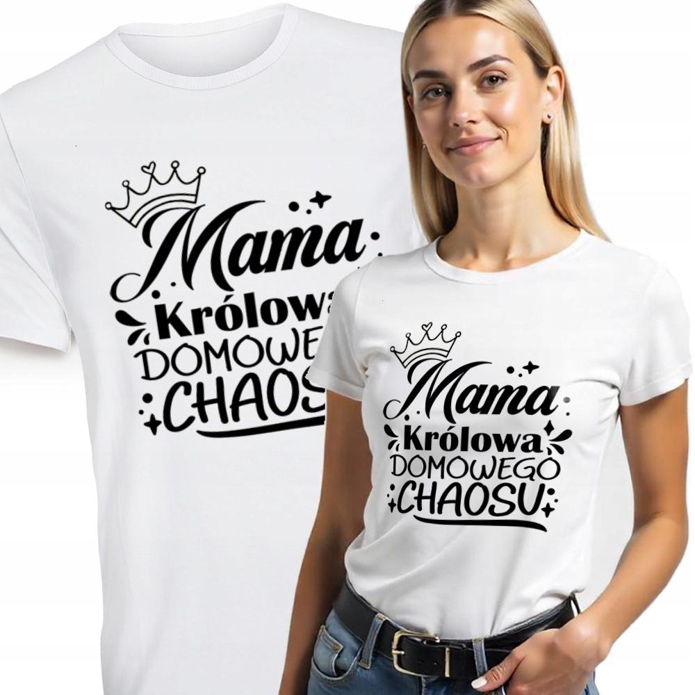 Prezent Na Dzień Mamy Urodziny Mama Królowa Chaosu Taliowana Bawełna