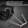 4Pcs/Pack Stainless Steel Clothes Hanger Hook Silver Storage Organizer New Shoe Drying Rack