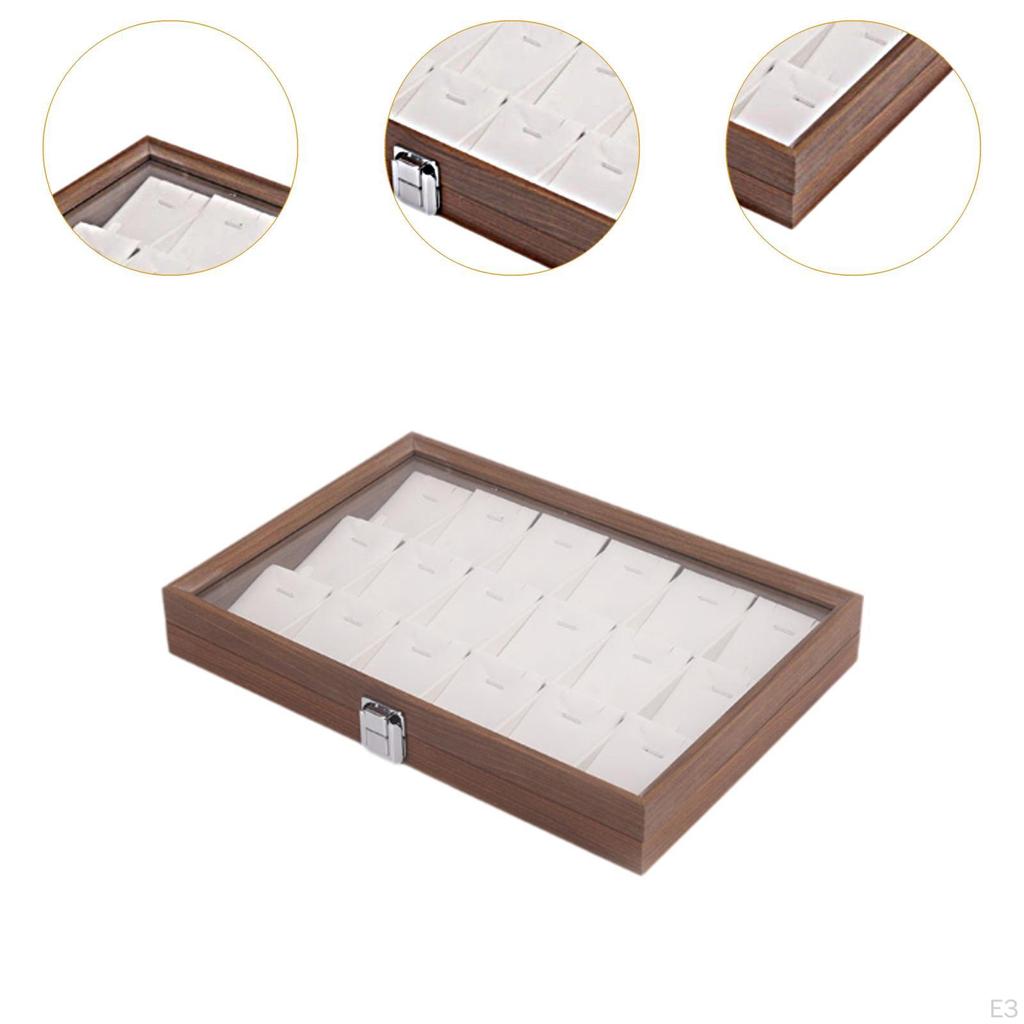 Деревянная шкатулка для хранения ювелирных изделий, контейнер, органайзер, поднос для браслетов