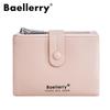 Women Fashion Short Wallets Casual Tri-fold Coin Purse Double Zipper Card Holder Purses