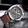 BENYAR Мужские часы Автоматические механические часы Мужские водонепроницаемые наручные часы со скелетом Relogio Masculino