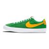 Nike Zoom Blazer Low Pro GT SB Lucky Green Gold Кроссовки унисекс Черно-белые Университетское золото DC7695-300