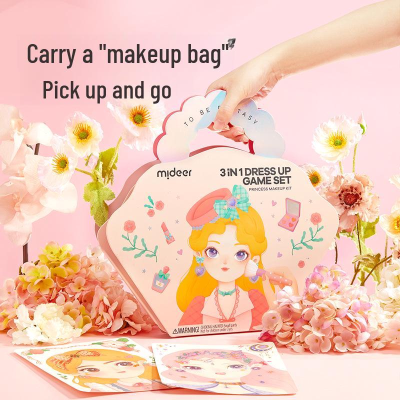 Mideer Milu Princess Makeup Bag - DIY Creative Toy for Girls, Handmade Makeup Book, Perfect Birthday Gift