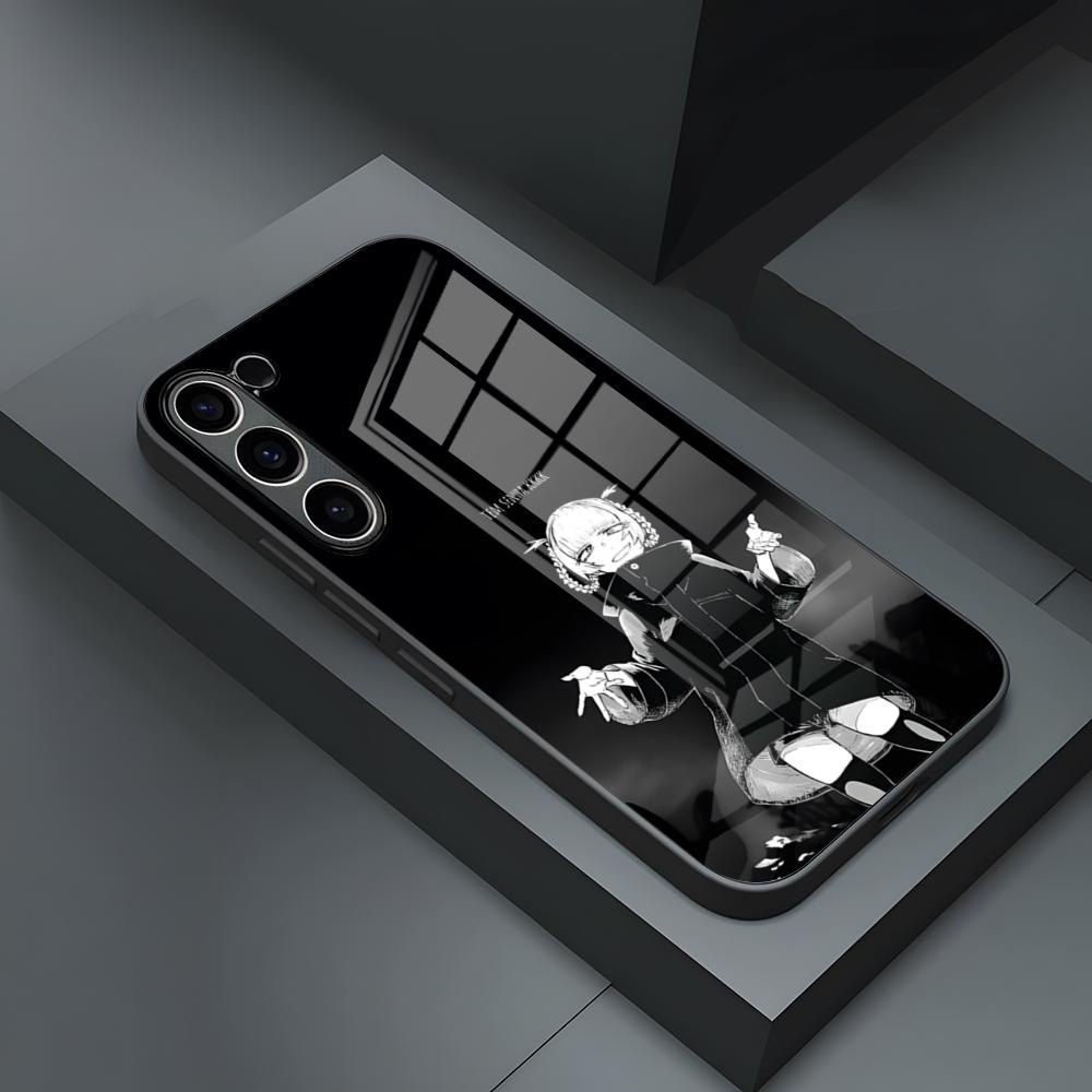 Чехол для телефона Call Of The Night Нанакуса Назуна для S25 Ultra Samsung S23 S24 Fe S22 S20 S21 Plus A54 A34 A53 A16 Стеклянная крышка