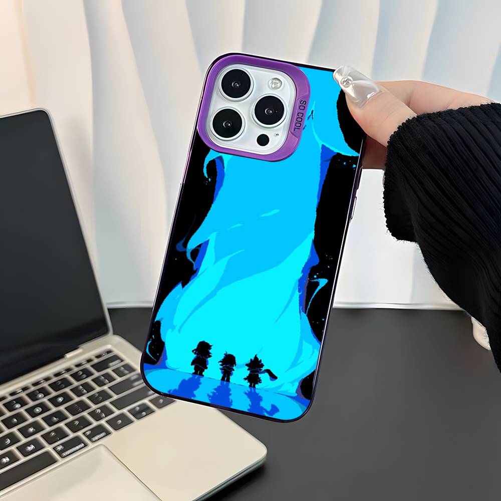 Чехол для телефона Game U-Undertale-es для iPhone 17,16,15,14,13,12,11,Mini,Pro,E,SE4,XS,MAX Фиолетовый Конфетный Матовый Чехол