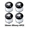 For Peugeot 4pcs Car Wheel Hub Center Cover Tire Rim Cap Decoration Sticker 206 307 308 3008 207 208 407 508 2008 5008 107 106
