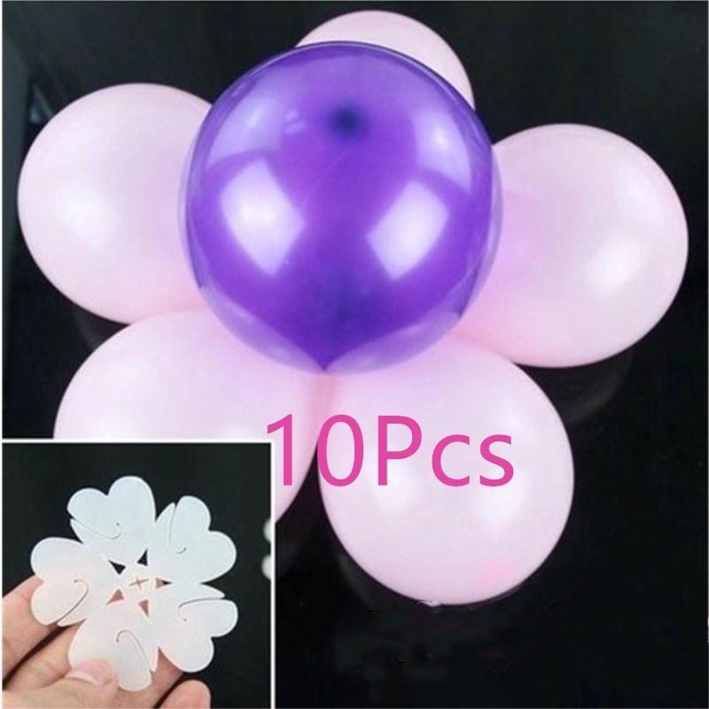10pcs Wedding Festival Decorated Balloon Clip 5 In One, Single Balloon Clip Balloon