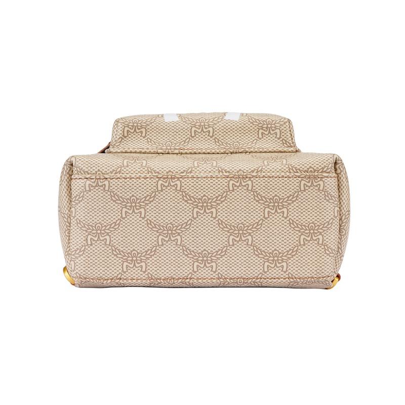 MCM STARK LAURETOS Canvas Outdoor Sports Backpack Beige MMKESVE03I9001