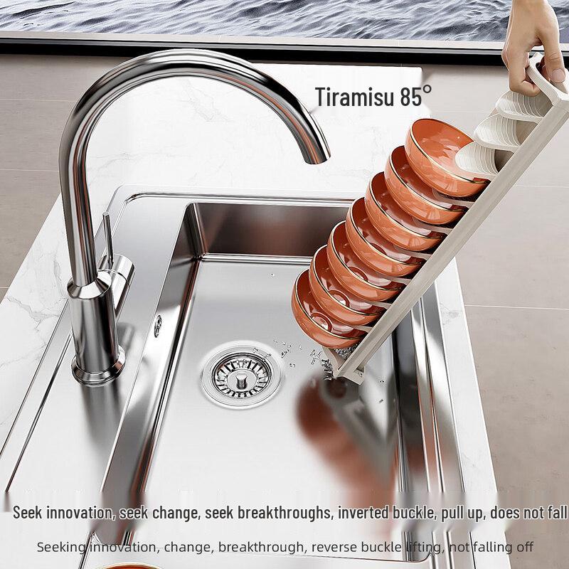 Q_Wei Aluminum Kitchen Dish Drying Rack