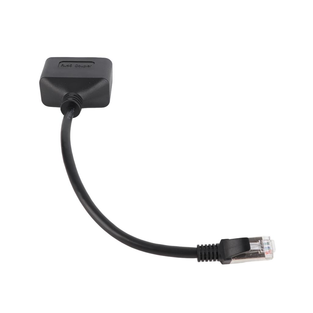 RJ45 Ethernet Adapter Cable Extension 1 to 2 Port Excellent Connection Transmission Splitter Adapter for Home Office