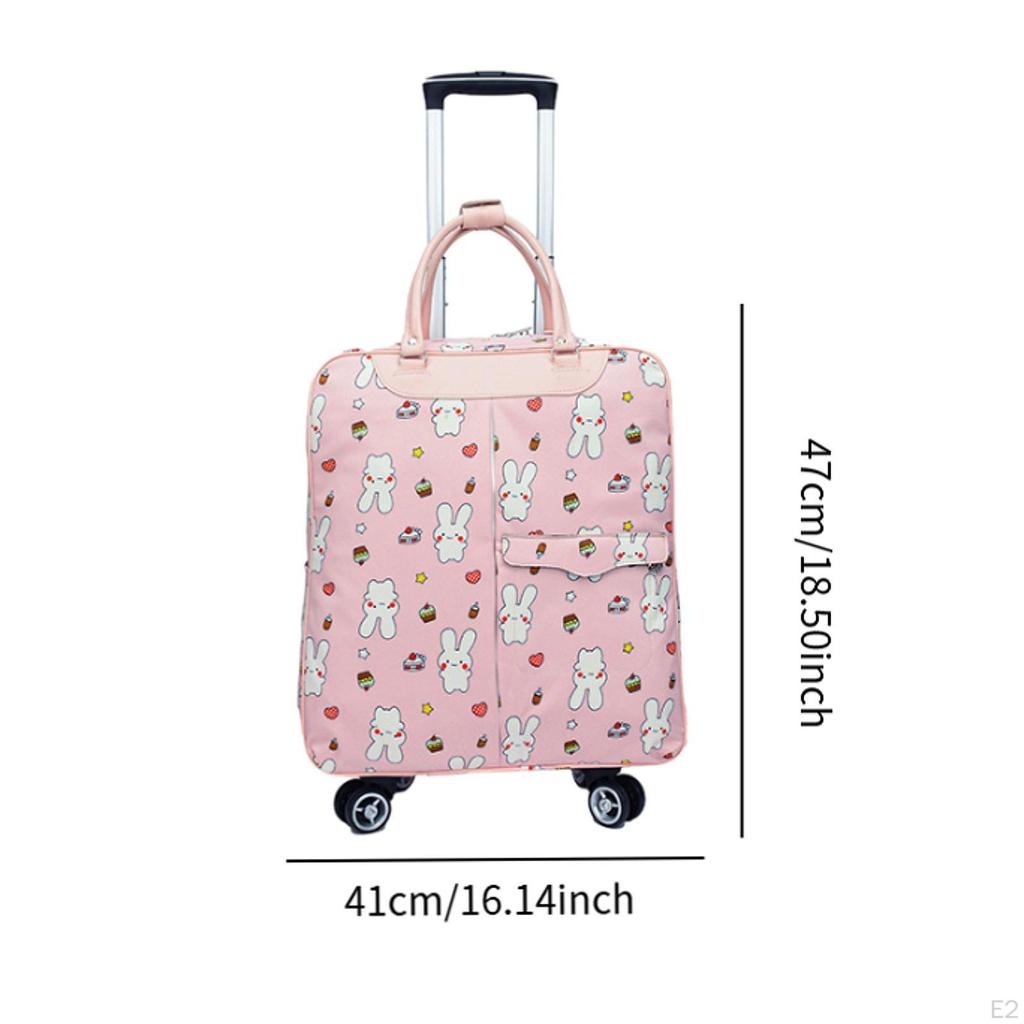 Rolling Duffle Bag with Wheels Luggage Multifunction Heavy Duty Garment for Low