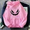 High-Quality Fashion Trendy Printed Autumn Winter Frayed Edge Emoji Printed Hoodie Sweatshirt Unisex Korean Style Trendy Casual