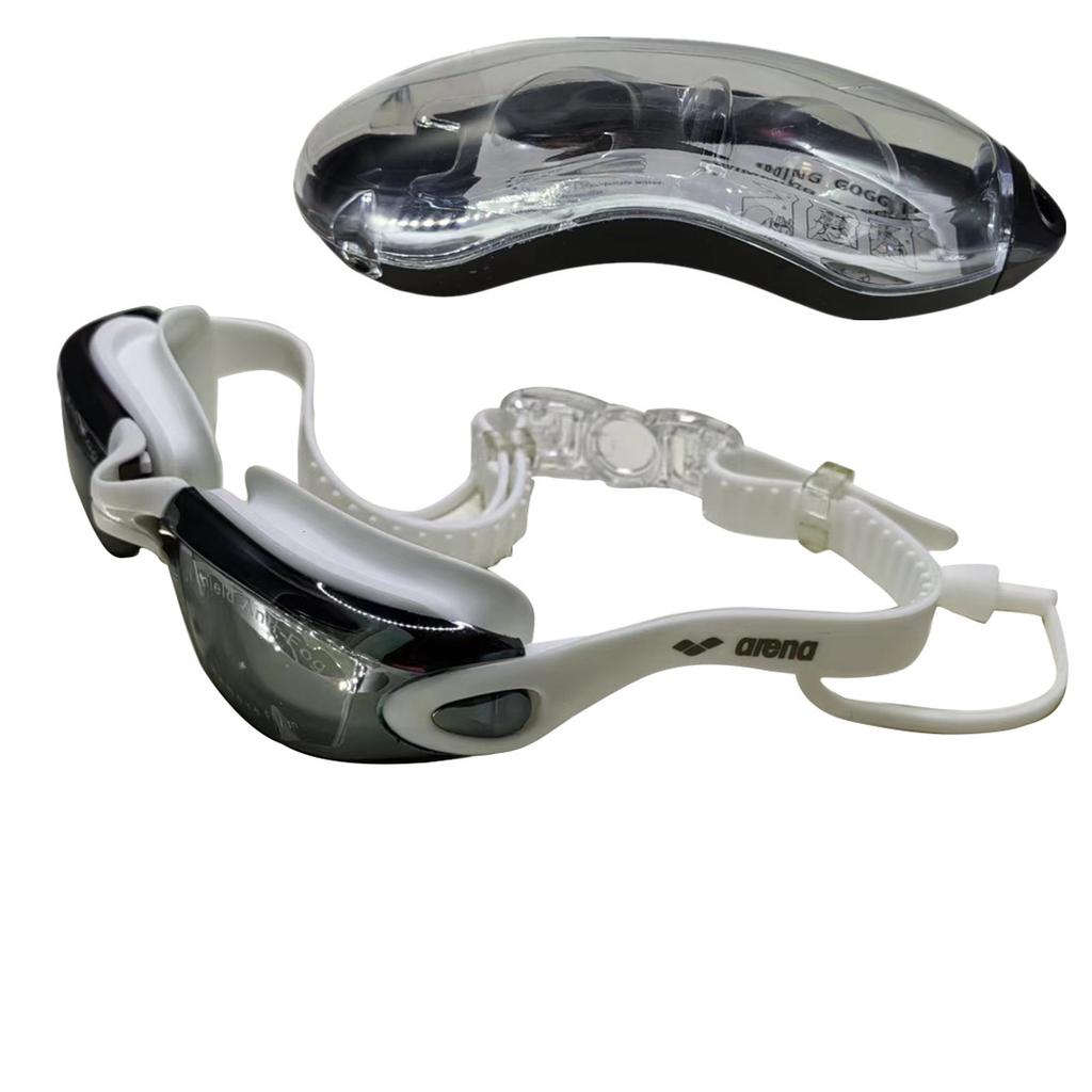 Профессиональные взрослые очки для плавания с защитой от запотевания и берушами. Мужские и женские очки для плавания. Герметичные. Регулируемые. Защита от УФ-лучей.