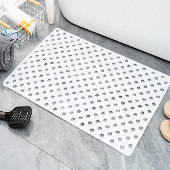 Bath Tub Shower Mat with Suction Cups Non-Slip Large Drainage Holes Design Wear Resistant