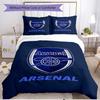 3pcs Duvet Cover Set (1*Duvet Cover + 2*Pillowcase, Without Core), football team.C Print Soft All‑Season Bedding Set, Home Bedroom Decor Gift