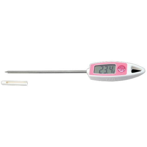 Shinwa Sokutei Home Thermometer Digital T for Cooking, Pink, 72978