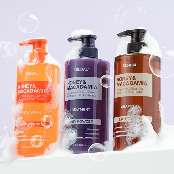 KUNDAL Набор для волос и тела, 2 шт., праздничный подарочный набор со вкусом белой вишни и мускуса, 1 набор, популярный корейский косметический набор