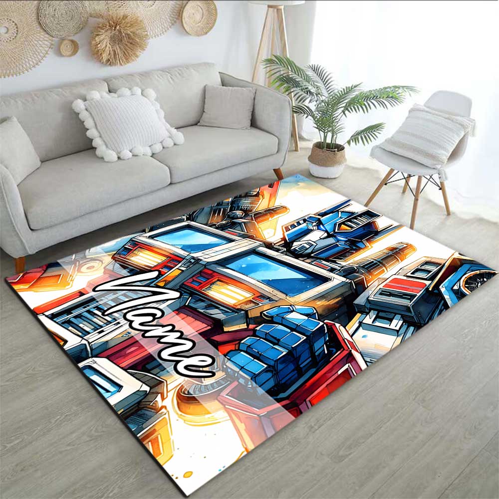 Transformers Fans (14) Customize your name rug, office chair cushion, home bedroom living room gift.