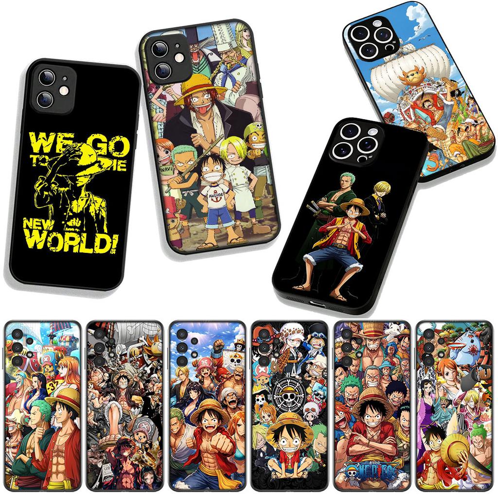 Phone Cover Roronoa Zoro Sanji Luffy One Piece for Apple iPhone 16 15 14 Plus 13 12 Mini 17 Pro Max + ProMax 16E Air 15+ Case