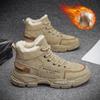 Fashion 2024 Winter Men's Boots Plush Men Casual Shoes Thicken Warm Male Sonw Boots Outdoor Platform Work Footwear Zapatos Para Hombres