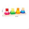 FourColumn Stacking Puzzle Early Learning Geometric Blocks HandEye Coordination Color Shape