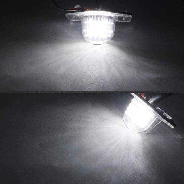 VISPREA Honda LED Номерной знак Белый Прямой 12В 18 светодиодов на комплект Совместимо с C154 Освещение, Светодиод, Замена, 3 Вт, боковой, 2, Stepwgn, Odyssey, Fit,