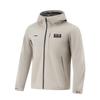 Li Ning Fitness Series Solid Color Zip-Up Hooded Comfortable Breathable Windproof Sports Jacket Men Jacket Dusty-Gray AFDUC71-2