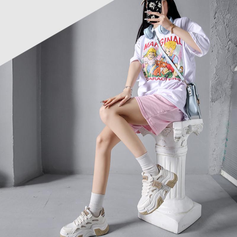 Весенние новые износостойкие кроссовки с толстой подошвой, универсальная повседневная женская обувь