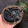 Black Botswana Druzy Copper Wire Wrap Jewelry Pendant 5.32 I2C72