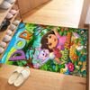Dora Explorer Customize Text Area Rug Design for Game Room Dining Room Living Rooms Foyer Anti-slip Rug Anime Office Decor