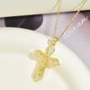 Cross Necklace Female Retro Punk Versatile Micro-Inlaid Zircon Pendant Exquisite Collarbone Chain