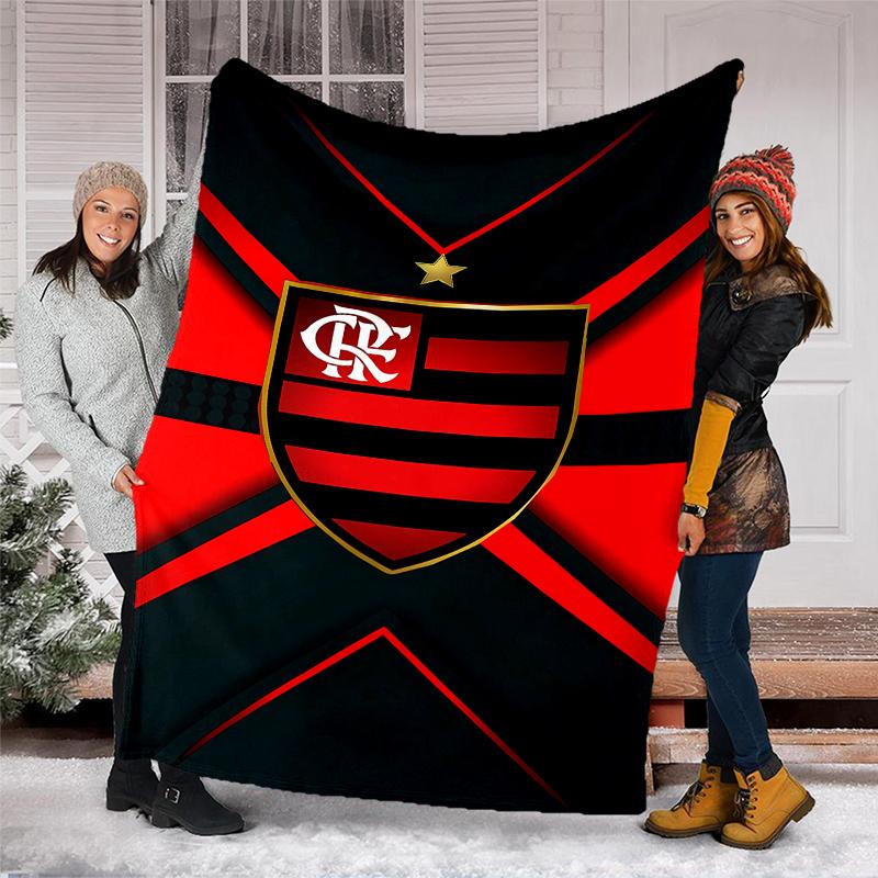 Clube de Regatas do Flamengo printed blanket—lightweight,soft,warm;versatile blanket all seasons—perfect as &air-conditioning throw,nap blanket