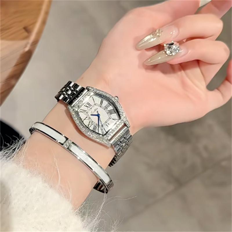 Elegant and luxurious women's art watch new style, high-value wristwatch, fashionable quartz watch, a great gift for ladies.