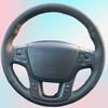 Чехол на руль из микрофибры для Kia Sorento 2009-2014 K7 Cadenza 2011-2015 Автомобильный интерьер Стайлинг автомобиля