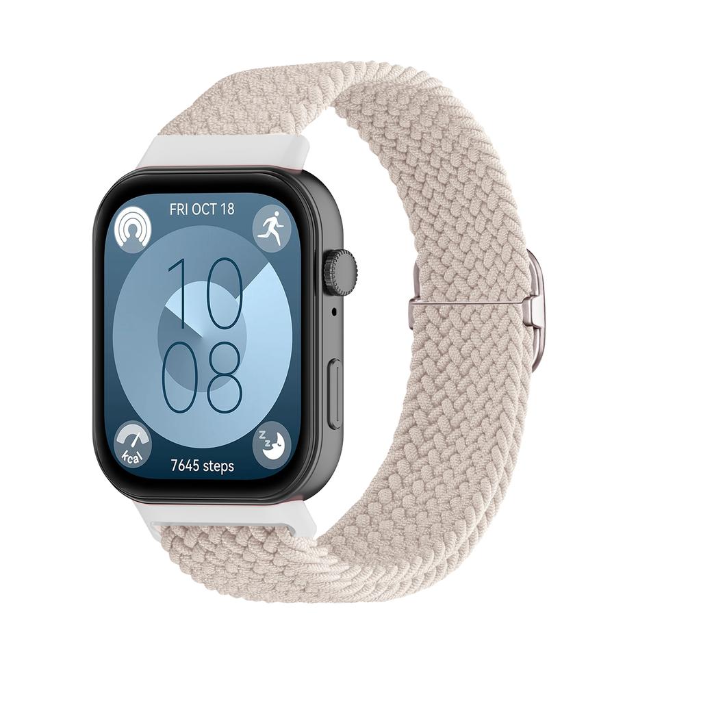 Плетеный ремешок Solo Loop для Huawei watch Fit 3 4 Аксессуары Регулируемый нейлоновый сменный ремешок браслет huawei fit3 4 pro band