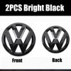 For VW Volkswagen Car Logo Front Grille Rear Trunk Decoration Sticker  For VW GTI Golf MK6 Polo Passat B6 CC Tiguan T-ROC Jetta Arteon zs3